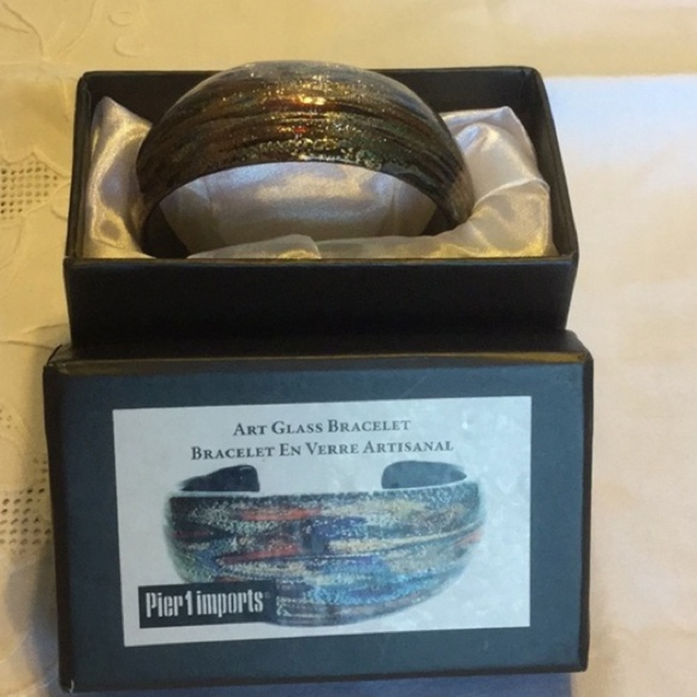 Pier One Art Glass Bracelet
